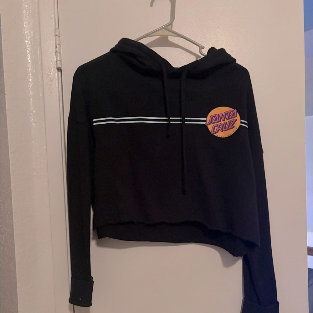 Women's cropped Santa Cruz hoodie